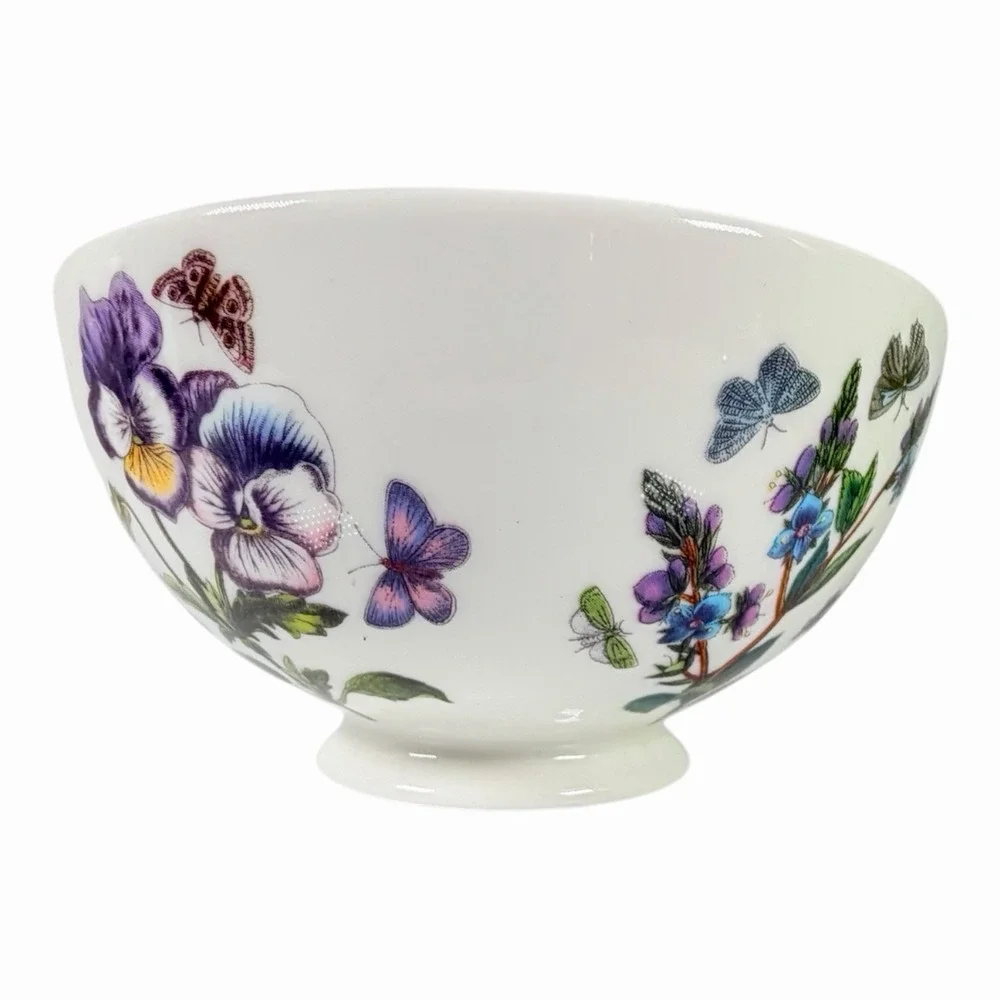Portmeirion Botanic Garden Teapot w Lid England Floral Butterfly
